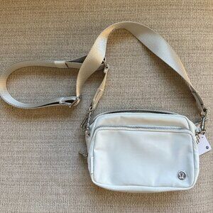 Lululemon Everywhere Crossbody Bag - Bone/Silver - NWT
